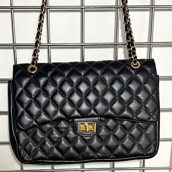 Gorgeous Black Quilted Bag - Picture 1 of 5